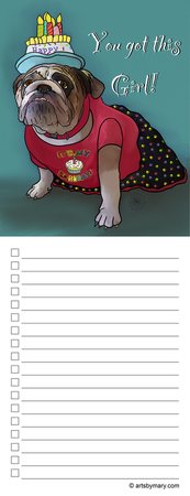 Notepads Chunk English Bulldog