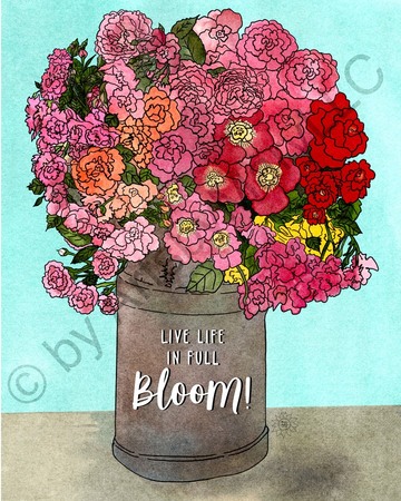 Greeting Cards Live Life in Full Bloom!