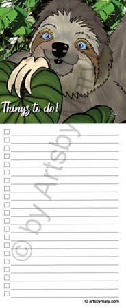 Notepads Winifred Sloth - Among Leaves