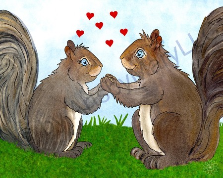 Greeting Cards Gemma and West Squirrel 