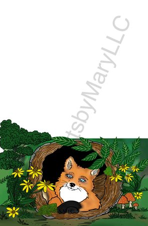 Notepads Fern the Fox - White