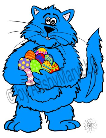 Art Prints Fat Cat Easter