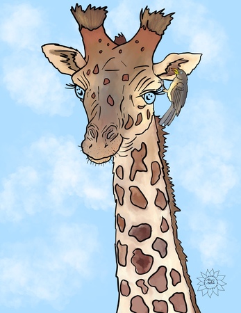 Art Prints Genny Giraffe