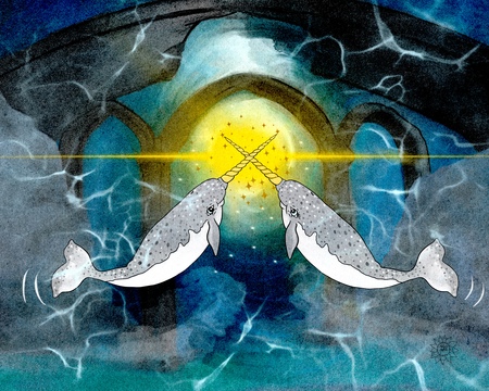 Art Prints Narwhals Transforming the World