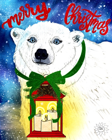 Greeting Cards Polar Bear Christmas