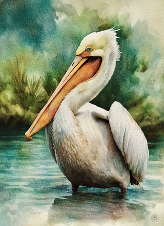 Greeting Cards Casper the White Pelican