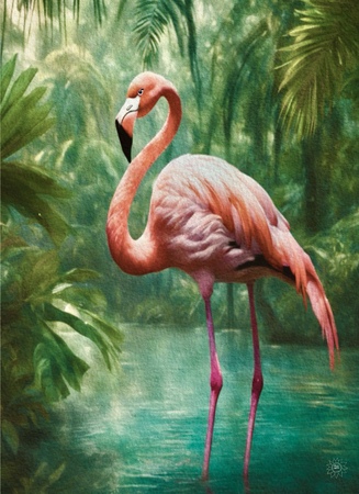 Greeting Cards Flora the Flamingo