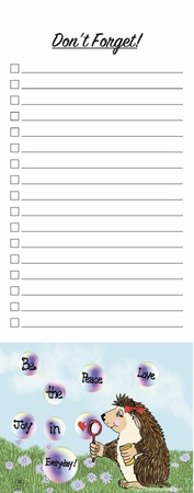 Notepads Izzy Hedgehog-Don't Forget