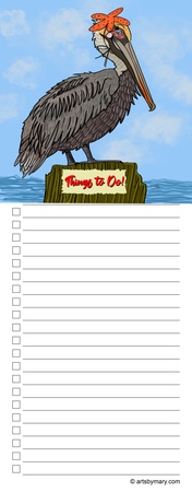 Notepads Phyllis The Pelican - Things To Do