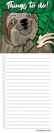 Notepads Winifred Sloth - Leaf Umbrella 