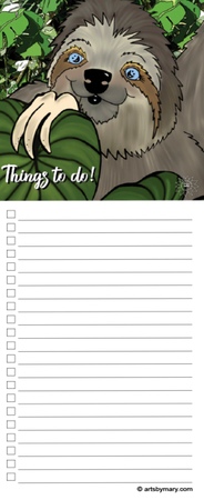 Notepads Winifred Sloth - Among Leaves
