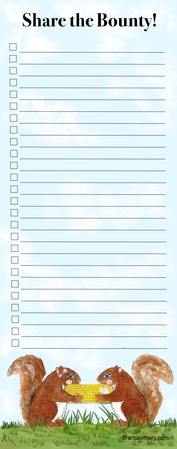 Notepads Share the Bounty