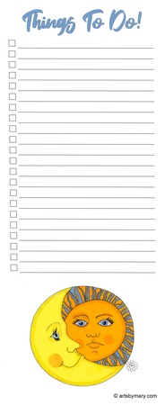 Notepads Sun and Moon