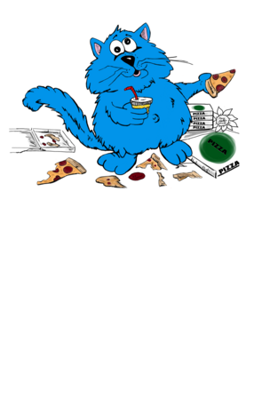 Notepads Fat Cat Hungry - White