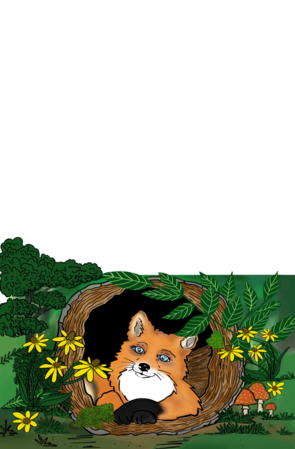 Notepads Fern the Fox - White