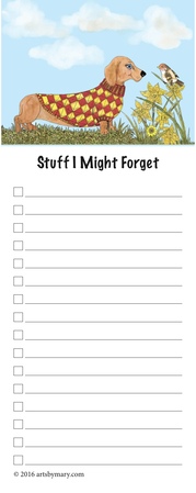 Notepads Daisy In Her New Sweater- Stuff I M