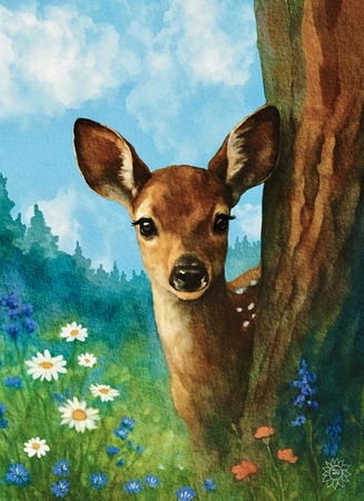 Greeting Cards Glimmer the Fawn