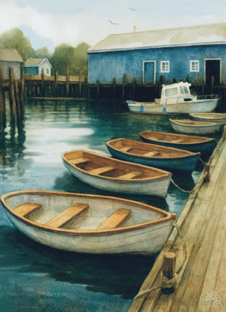 Greeting Cards Cranberry Island Boat  Dock