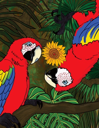 Greeting Cards Bugging You - Macaws 