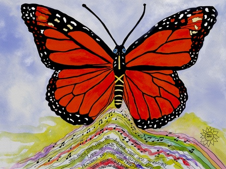 Greeting Cards Maya Monarch