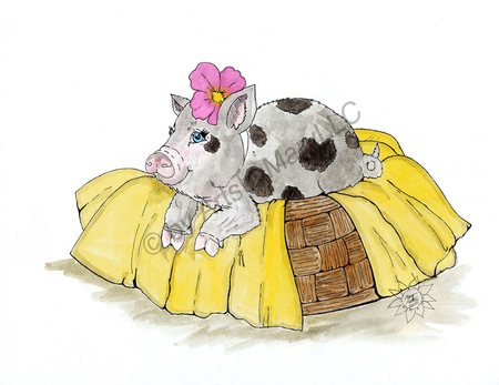 Greeting Cards Petunia Pig