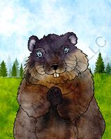 greeting-cards Chuckles the Groundhog 