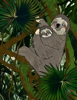 greeting-cards Winifred Sloth and Bailee