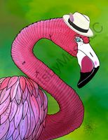 Art Prints Floyd The Flamingo