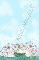 Notepads Hippo Luv