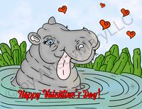 Greeting Cards Halo Hippo