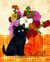 greeting-cards Shadow the Kitten Harvest Time