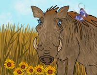 Greeting Cards Wyatt The Warthog