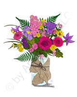 Greeting Cards Spring Bouquet 