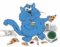 Art Prints Fat Cat Hungry