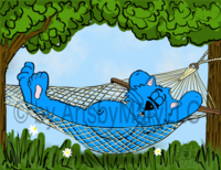 Art Prints Fat Cat - Hammock