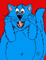 Art Prints Fat Cat Scream