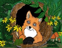 Art Prints Fern the Fox