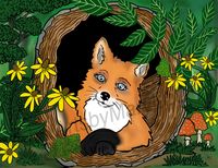 Art Prints Fern the Fox