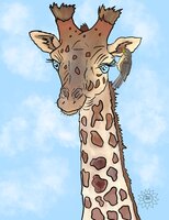 Art Prints Genny Giraffe