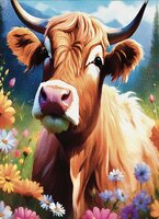 Greeting Cards Adorable Highlander ..