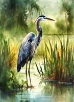 Art Prints Henry the Heron