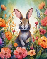 Art Prints Tulip the Rabbit