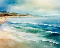 Greeting Cards Serenity By the Sea