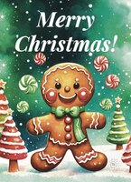Greeting Cards Gingerbread Man Merr..