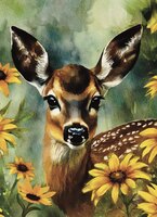 Art Prints Fawn in Bloom