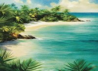 Greeting Cards Tranquil Beach