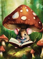 Greeting Cards Morgan the Book Mous..