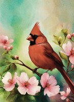 Greeting Cards Rosso the Cardinal A..