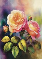 Greeting Cards Pink Roses
