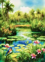 Art Prints Enchanting Everglade..